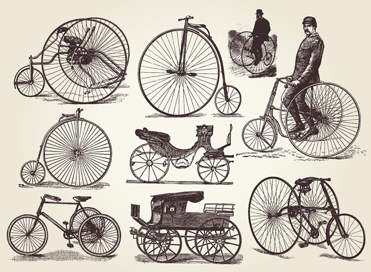 自行车的发明时间比蒸汽火车的发明时间要晚