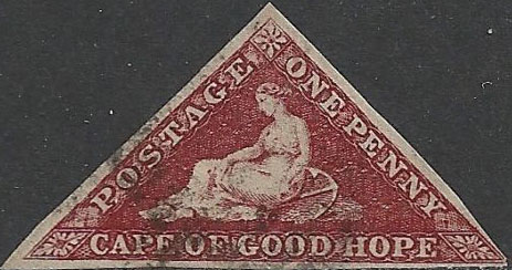 世界上第一张三角形邮票