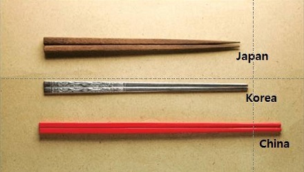 中日韩三国的筷子有什么差别？
